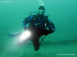 My buddy Didier. Geneva Lake. Canon Ixus 980 & Ikelite wi... by Stéphane Primatesta 